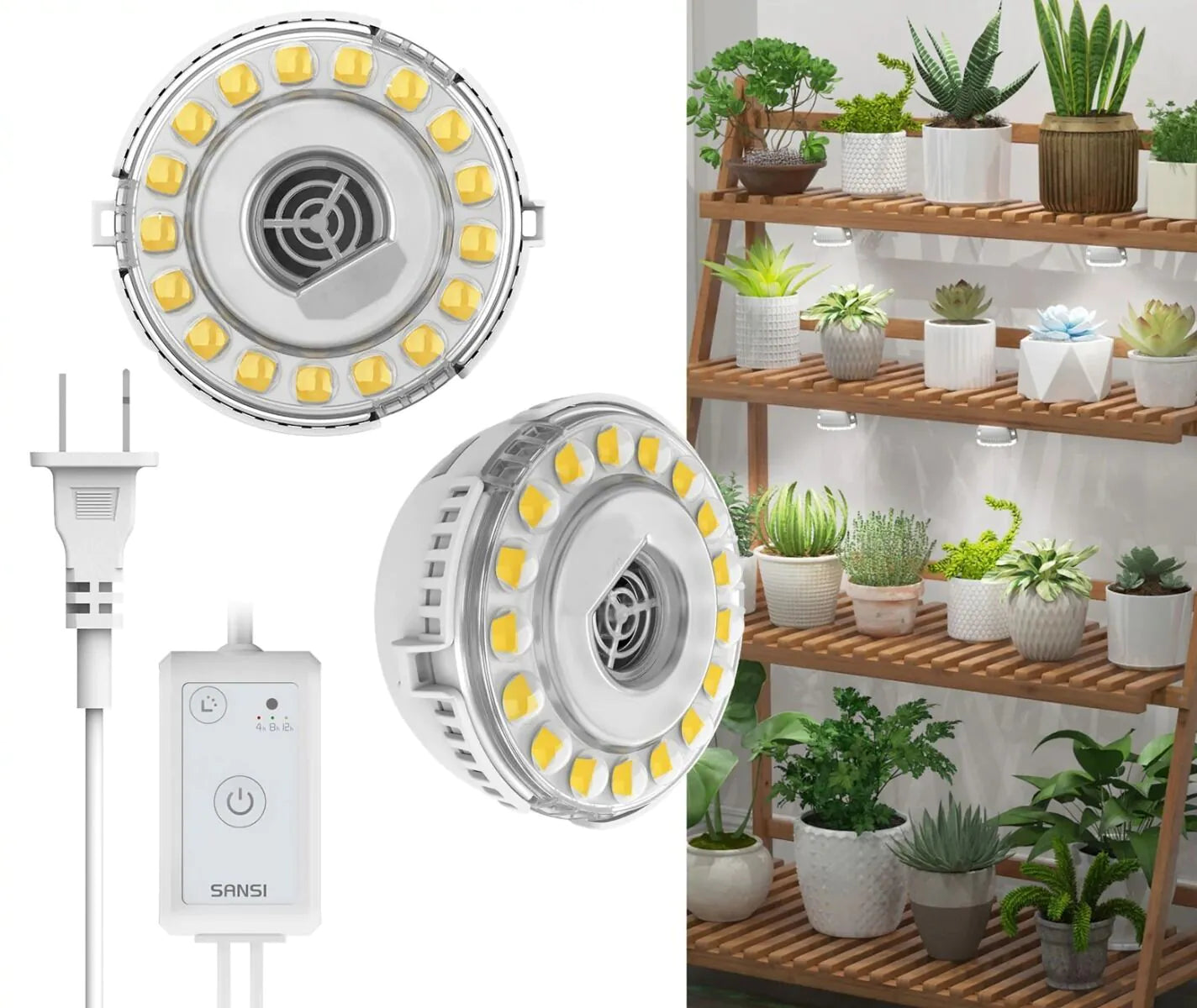 LED Grow Light Dual Head 10 W mit Timer